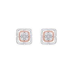 Square Design Diamond Studs