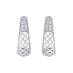 Dazzling Geometric Diamond Earrings