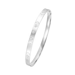 Gleaming Platinum Bangle