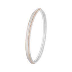 Subtly Simple Platinum Bangle