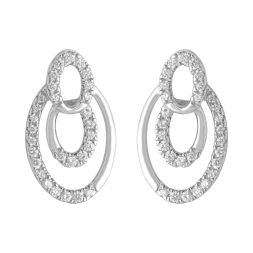 Jhumki Design Diamond Earrings
