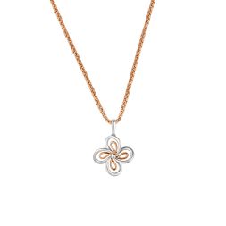 Precious 950Pt Platinum and Rose Gold Pendant
