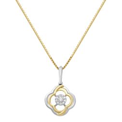 Magnificent Diamond Two-toned Pendant
