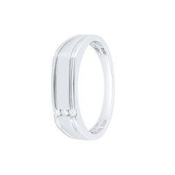 Handcrafted Platinum Diamond Ring For Men