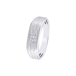 Bold Platinum Diamond Ring For Men