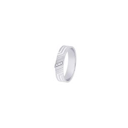 Minimalist 3-Diamond Band for Men