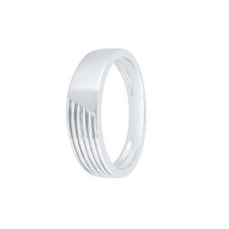 Textured Everyday Platinum Men's Finger Ring