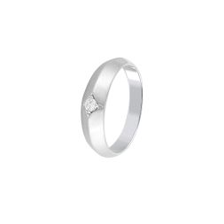 Shimmery Diamond Platinum Men's Band