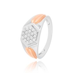 Keepsake Diamond and Platinum Men's Finger Ring