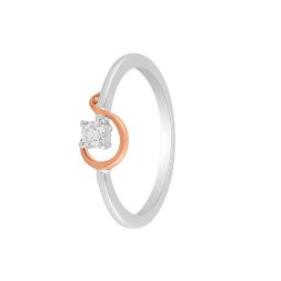 Brilliant Diamond and Platinum Finger Ring