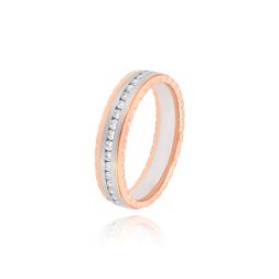 Lustrous Dual Metal Platinum Ring