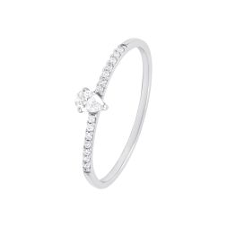 Single Stone Platinum Diamond Ring