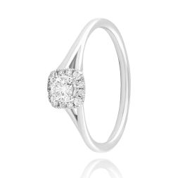 Radiant Halo Diamond Ring