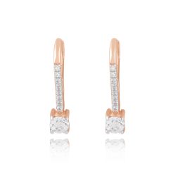 Elegance Diamond Hoop Earrings