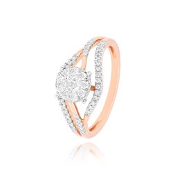 14KT Rose Gold Composite Womens Ring