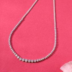 Subtle Diamond Studded Necklace