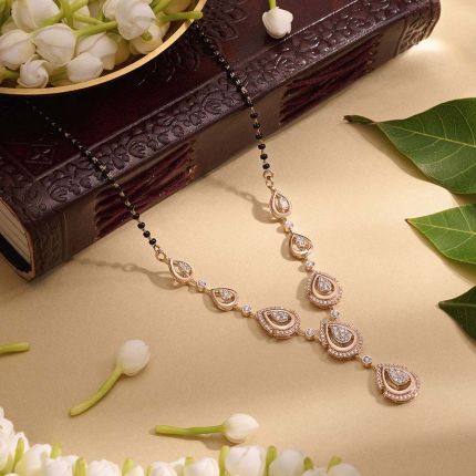 Classy Drop Design Diamond Mangalsutra