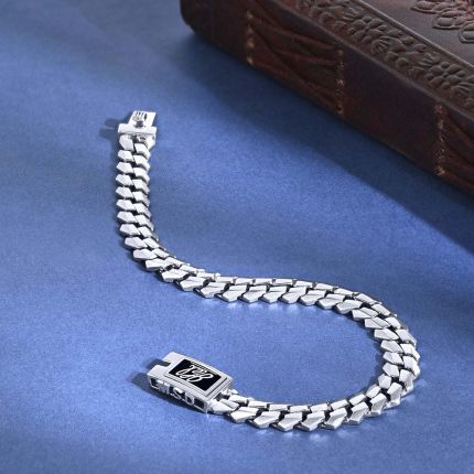 Extravagant MS Dhoni Signature Platinum Bracelet For Men