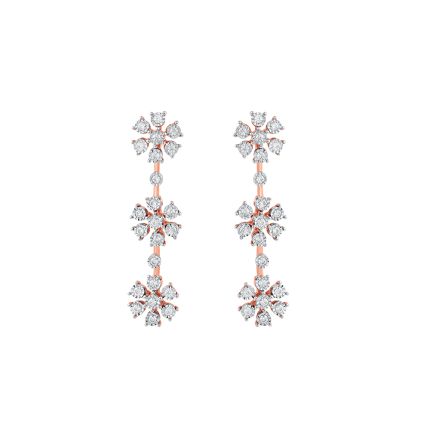 Brilliant Nakshatra Design Astra Diamond Earrings
