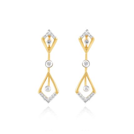 Geometric Gaze Astra Diamond Earrings
