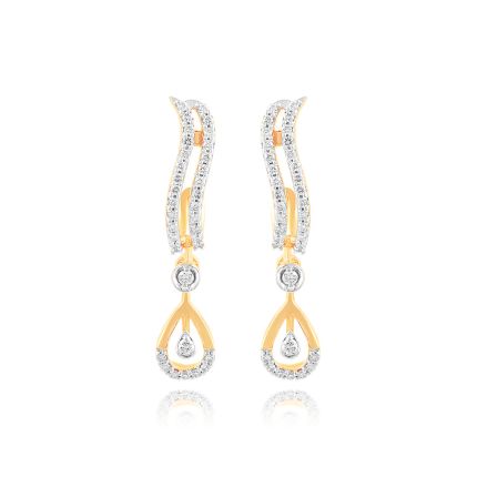 Graceful Drop Diamond Danglers
