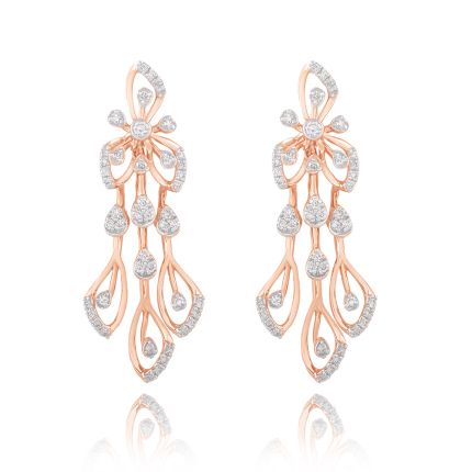 Astra Rose Geometric Danglers