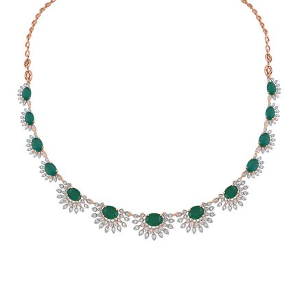Classic Starburst Design Astra Diamond Necklace