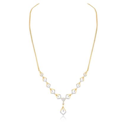 Geometric Gaze Astra Diamond Necklace