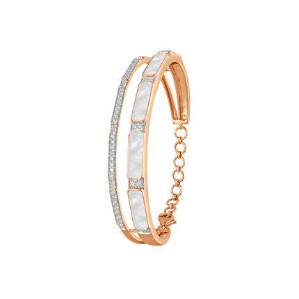 18KT Rose Gold Mother of Pearl Desired Bracelet