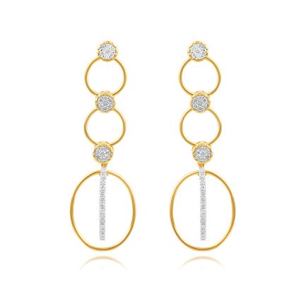 Bold and Sleek Diamond Earrings