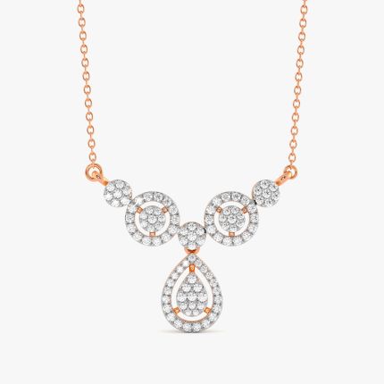 Radiant Diamond Rose Gold Necklace