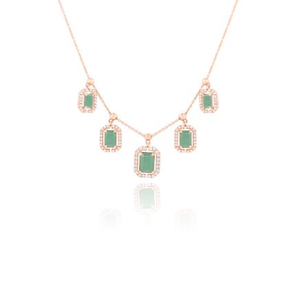 Modern Station Graceful Finish Necklace