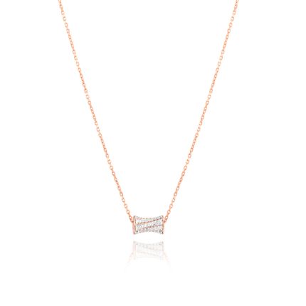 Modern Bold Finish Elegance Chain Necklace