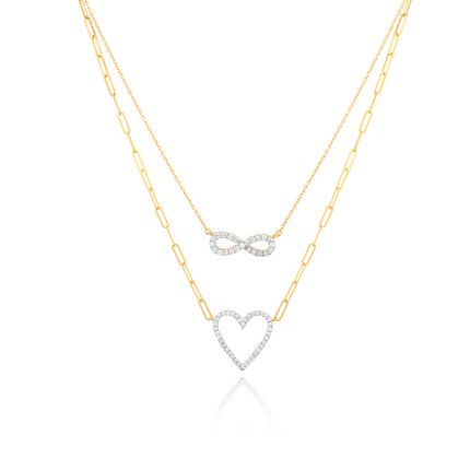 Regal Sculpted Finish Multi-Layer Necklace