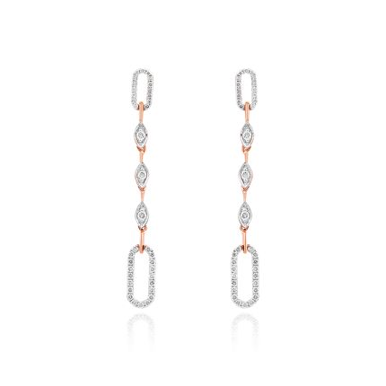 Gleam Diamond Long Earrings
