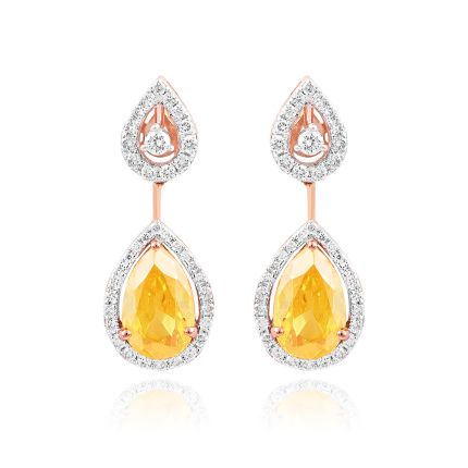 Glowing Diamond Drop Earrings 