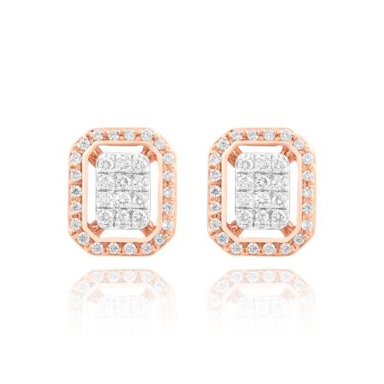 Modern Radiance Diamond Studs