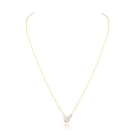 Ecletic Rose Gold and Diamond Necklace