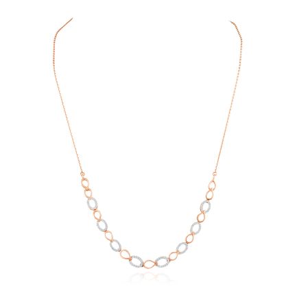 Geometric Design Diamond Necklace