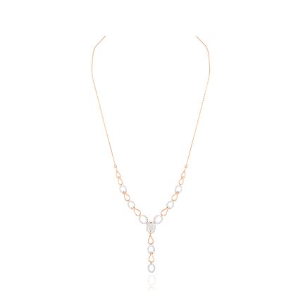 Radiant Geometric Design Diamond Necklace