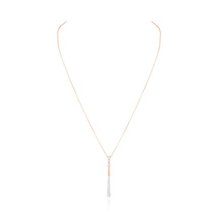 Elegant Casual Diamond Rose Necklace
