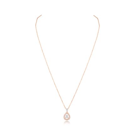 Teardrop Glow Diamond Necklace