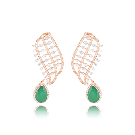Beautiful Diamond Bridal Earrings