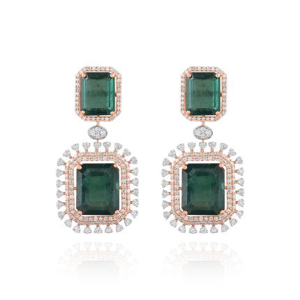 Striking Diamond Bridal Earrings