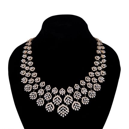Illustrious Rose Gold and Diamond Necklace