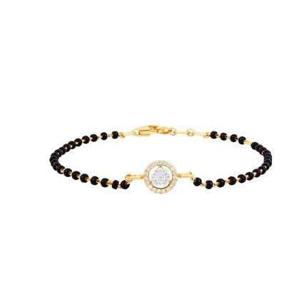 Gilded Harmony Cluster Diamond Bracelet