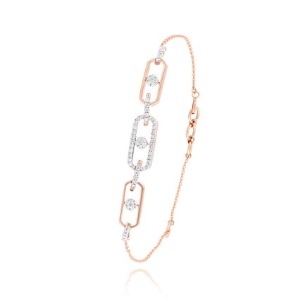 Radiant 18KT Rose Gold Flexi Women Bracelet