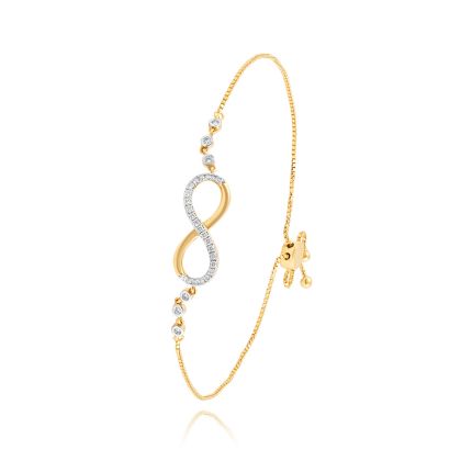 Stunning 18KT Yellow Gold Women Bracelet