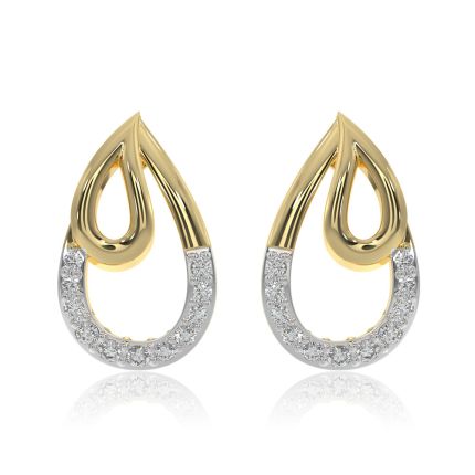 Statement Everyday 9KT Yellow Gold Diamond Earrings