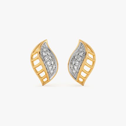 Sparkling Timeless 9Kt Yellow Gold Diamond Earrings